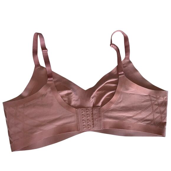 Honeylove V-Neck Bra Wireless 1X Brown Comfort Shapewear wireless - Picture 2 of 3